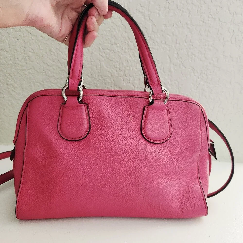 Euc Coach Mini Nolita Pink Shoulder Bag Crossbody Satchel Purse
